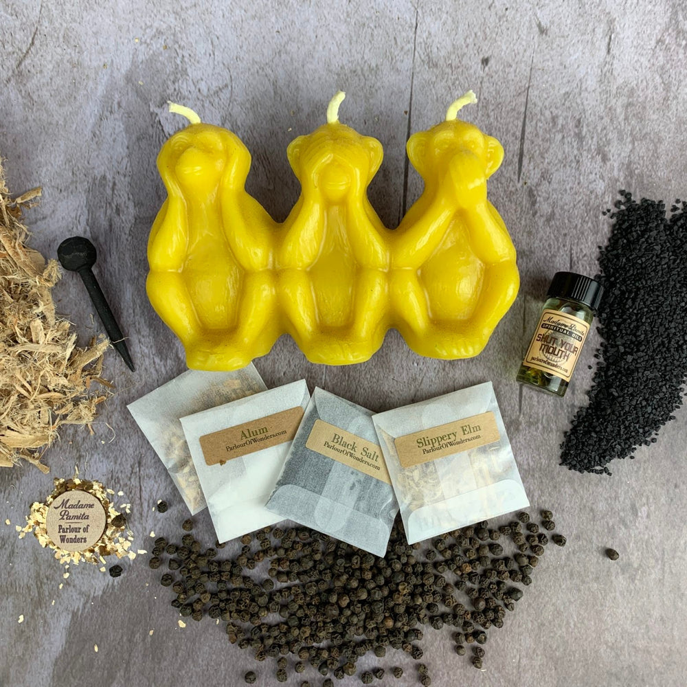 Stop Gossip Candle Spell Kit - The Pagan Grimoire