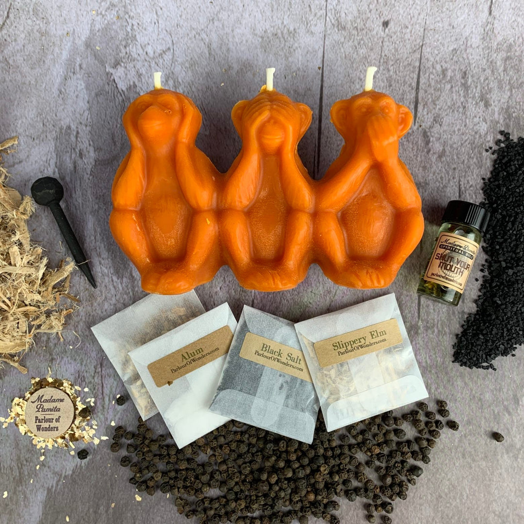 Stop Gossip Candle Spell Kit - The Pagan Grimoire