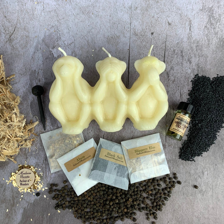 Stop Gossip Candle Spell Kit - The Pagan Grimoire