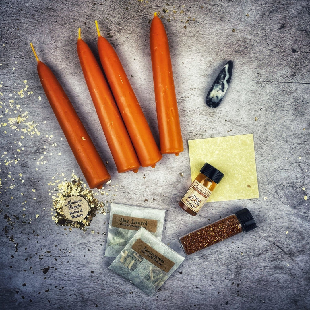 Road Opener Candle Spell Booster Pack - The Pagan Grimoire