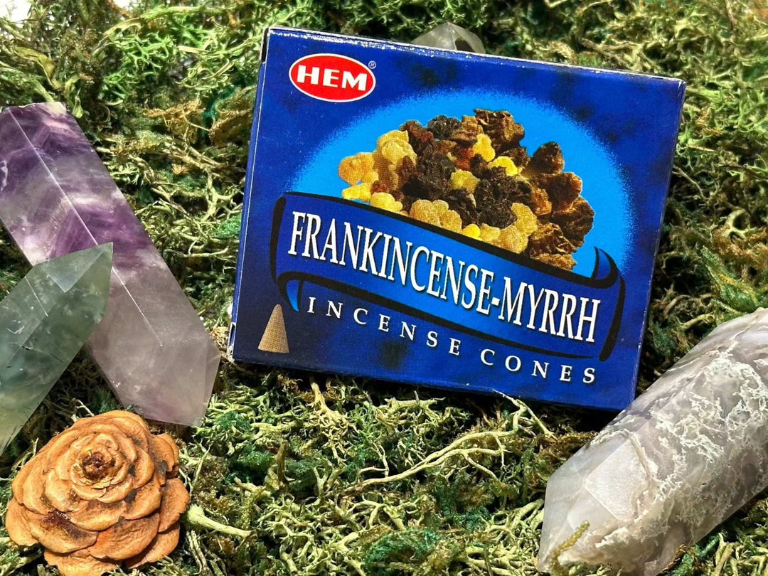 Frankincense and Myrrh Incense Cones - The Pagan Grimoire