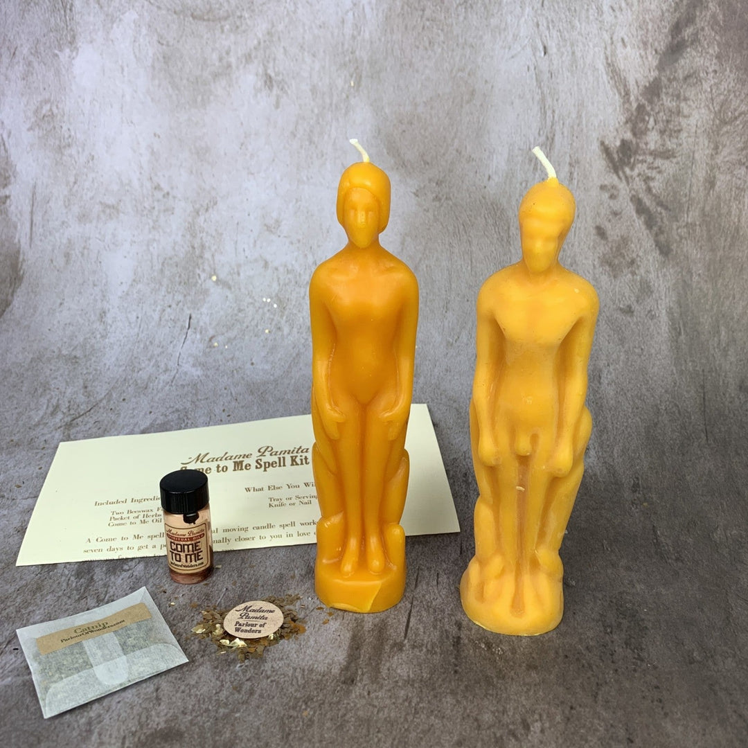 Come to Me Candle Spell Kit: Human and Male Figural Candles - The Pagan Grimoire