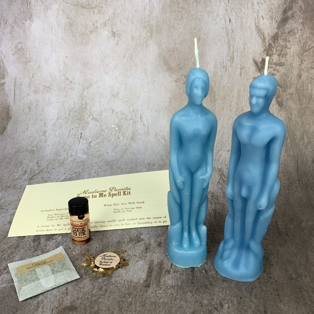 Come to Me Candle Spell Kit: Human and Male Figural Candles - The Pagan Grimoire