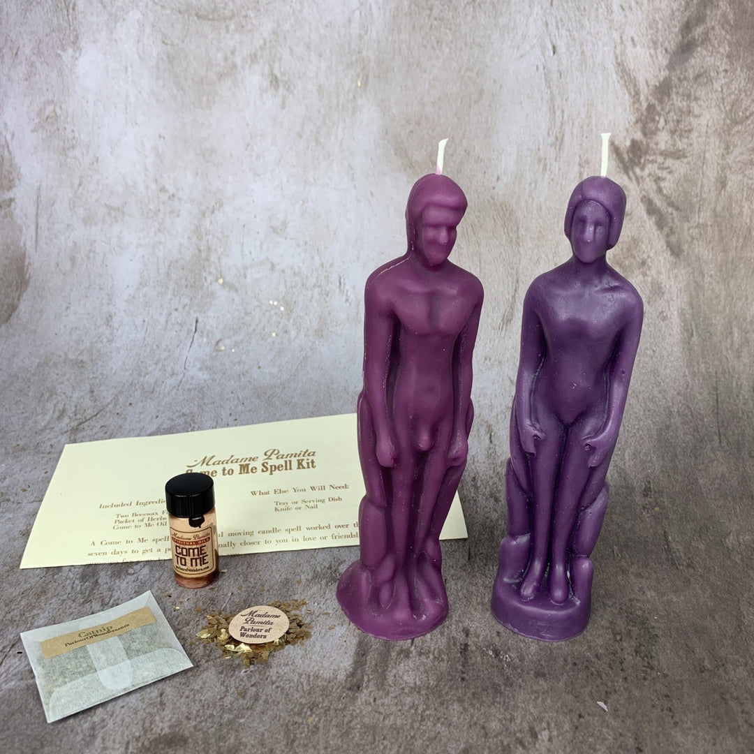 Come to Me Candle Spell Kit: Human and Male Figural Candles - The Pagan Grimoire