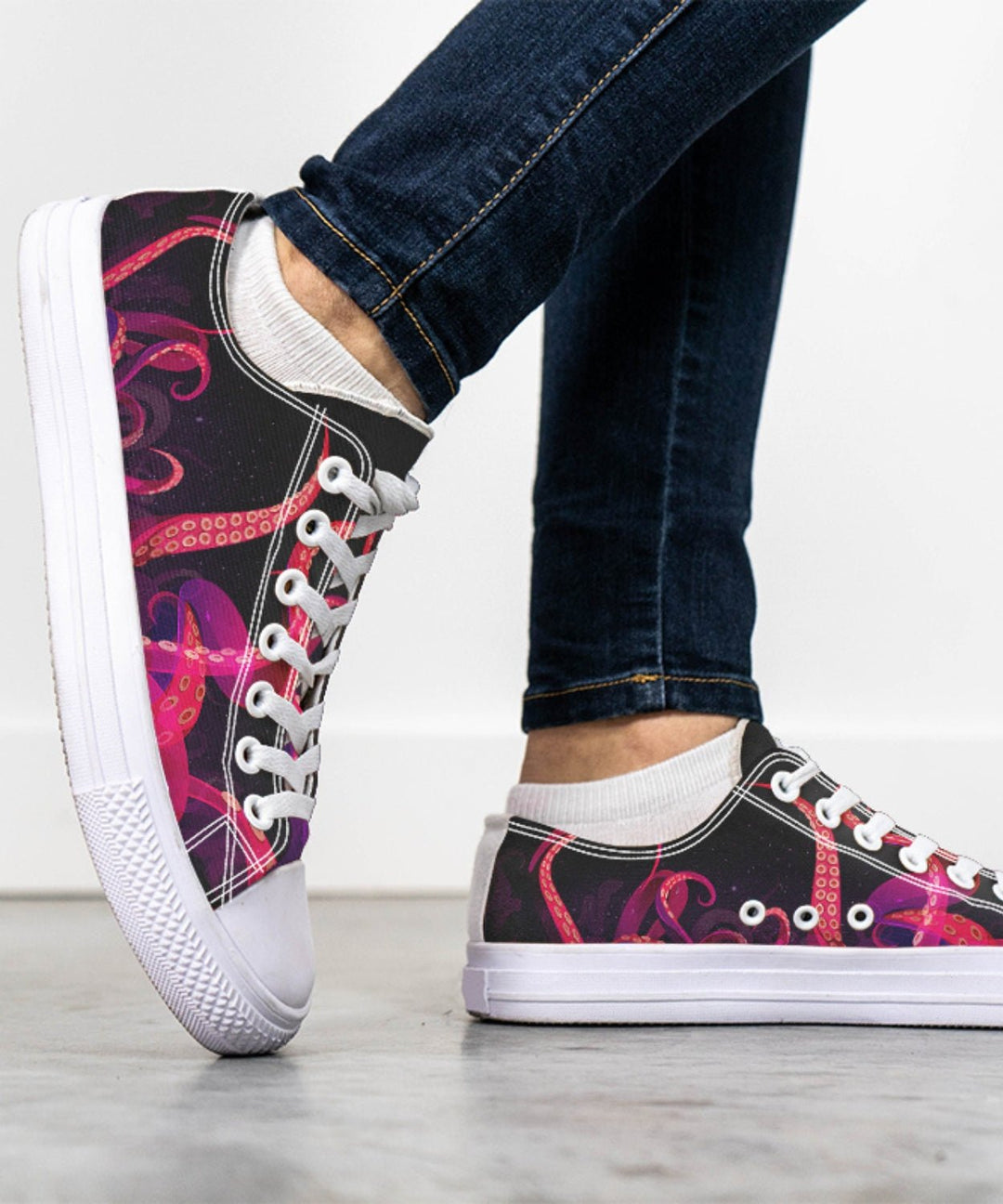 Kraken's Revenge Low Tops - The Pagan Grimoire