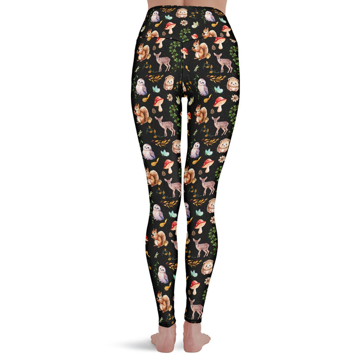 Fall Forest Friends Leggings - The Pagan Grimoire