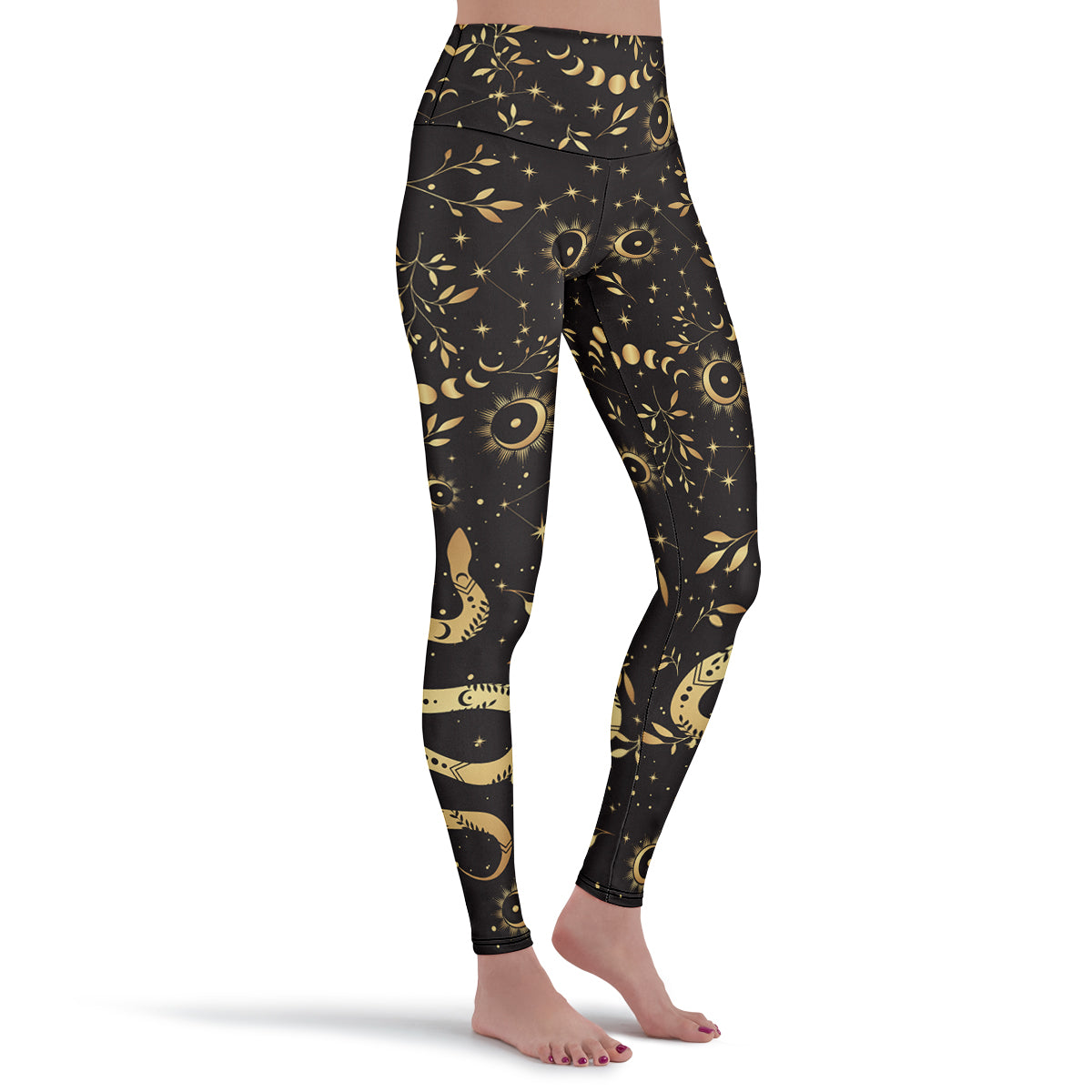 Boho Golden Snakes Leggings