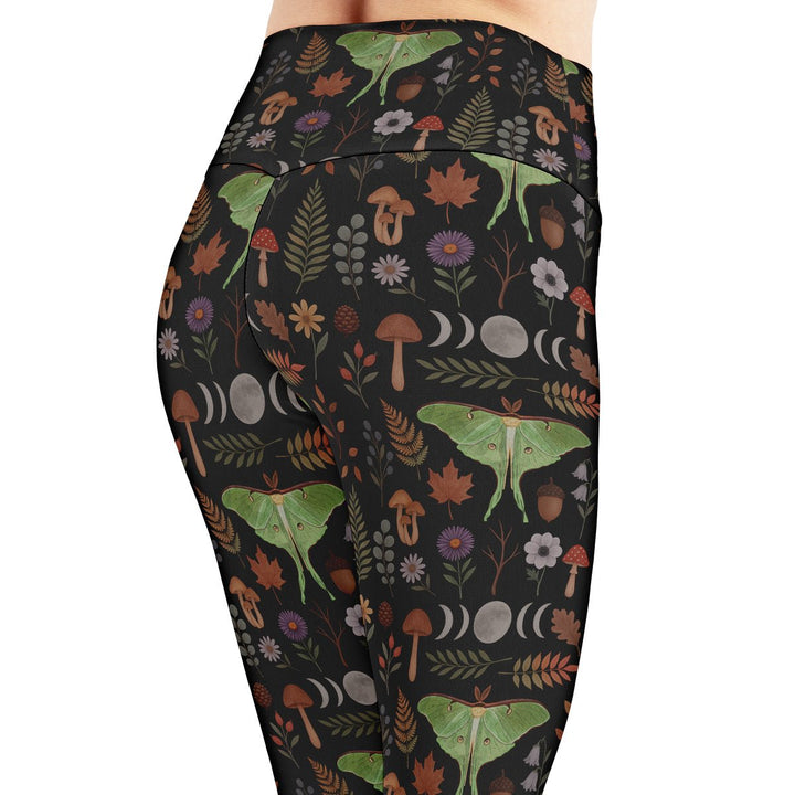 Luna Moth Leggings - The Pagan Grimoire