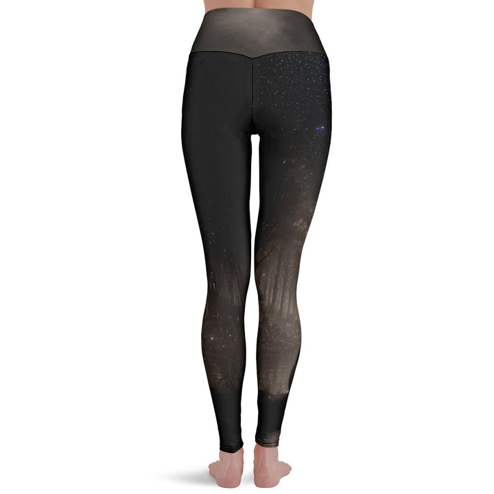 Moonlit Cat Leggings - The Pagan Grimoire