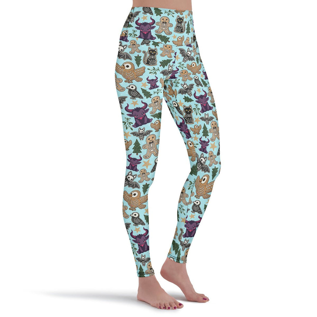 Spooky Gingerbread Leggings - The Pagan Grimoire