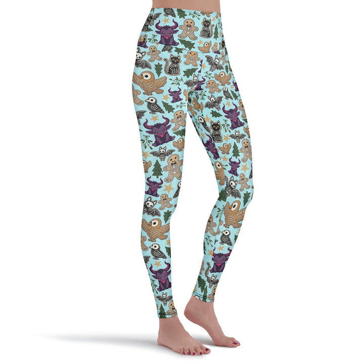 Spooky Gingerbread Leggings - The Pagan Grimoire