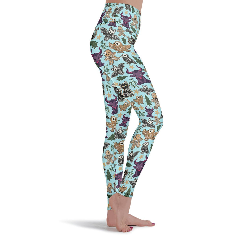 Spooky Gingerbread Leggings - The Pagan Grimoire