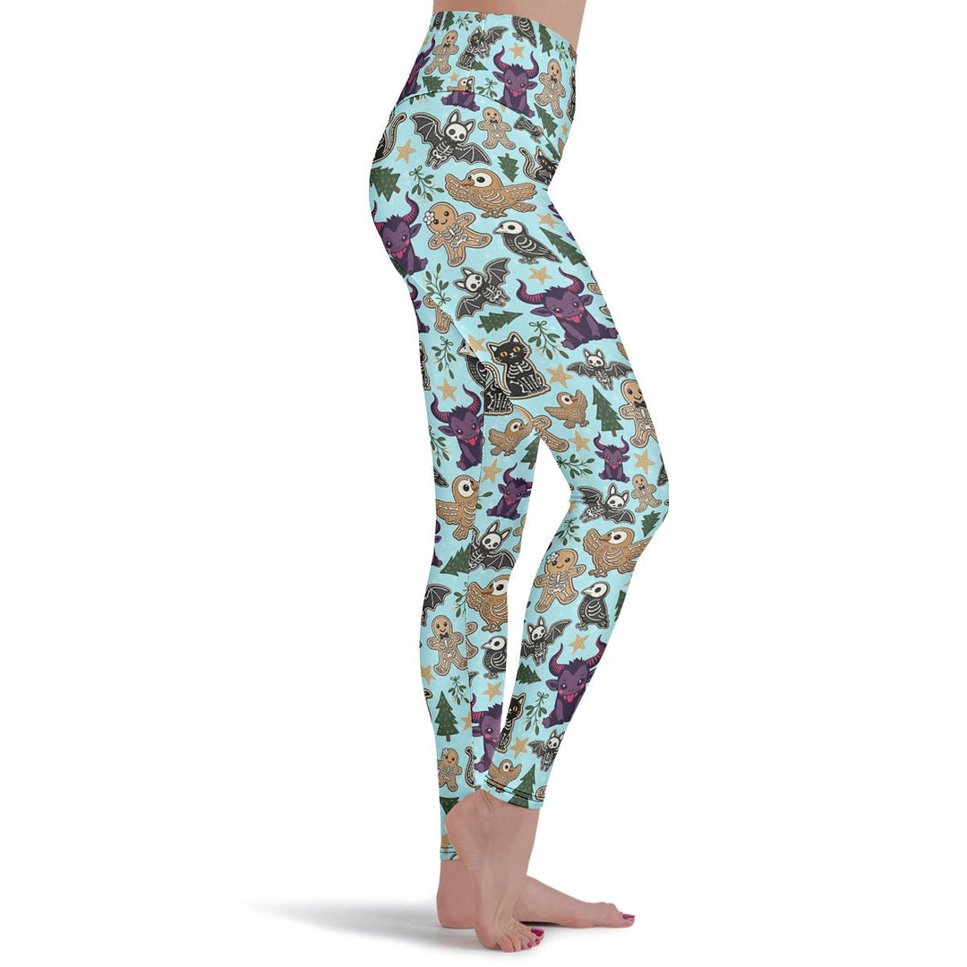 Spooky Gingerbread Leggings - The Pagan Grimoire