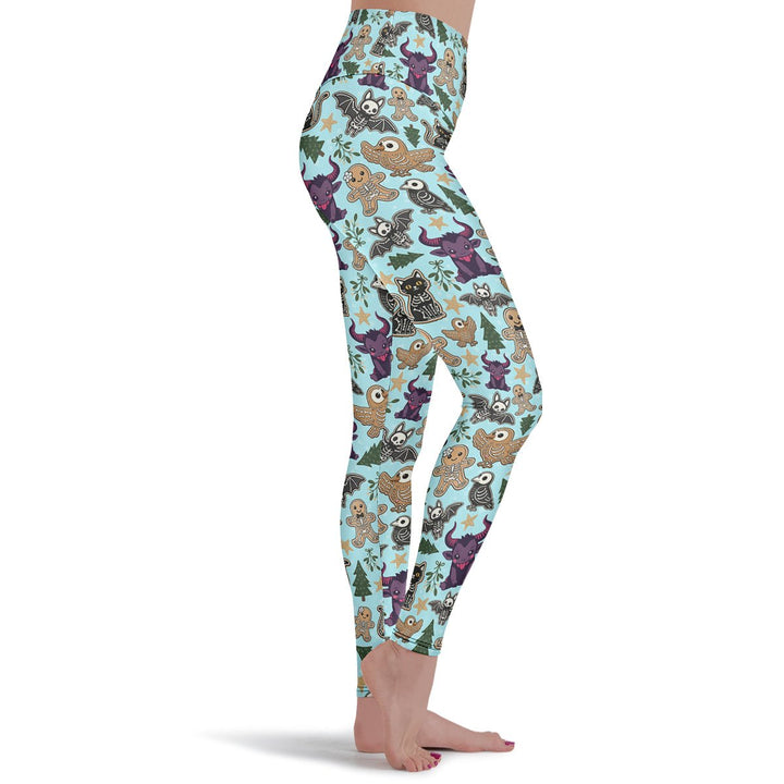 Spooky Gingerbread Leggings - The Pagan Grimoire