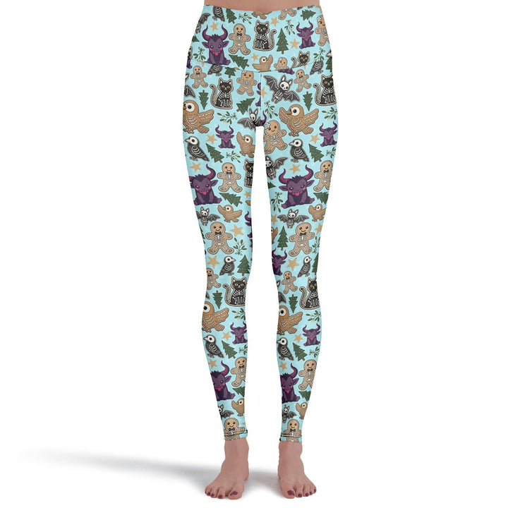 Spooky Gingerbread Leggings - The Pagan Grimoire