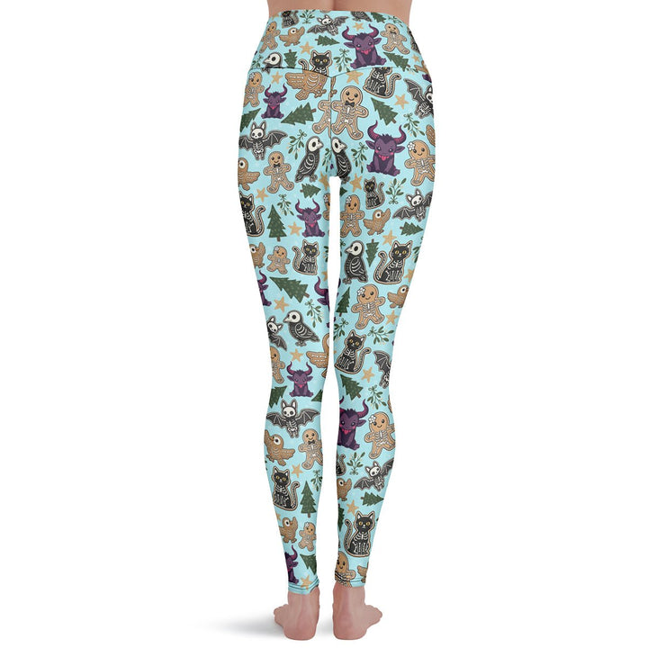 Spooky Gingerbread Leggings - The Pagan Grimoire