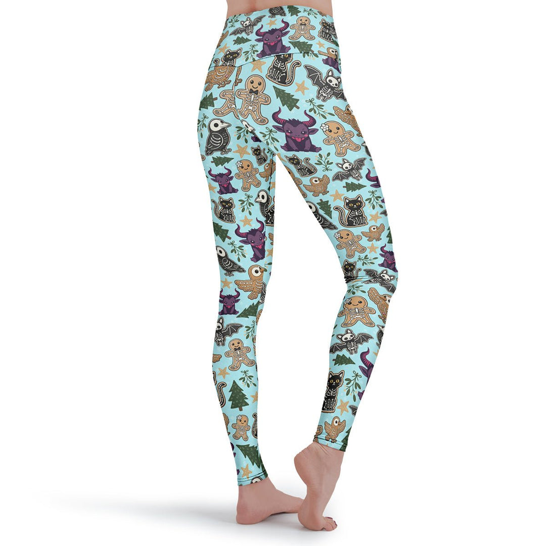 Spooky Gingerbread Leggings - The Pagan Grimoire