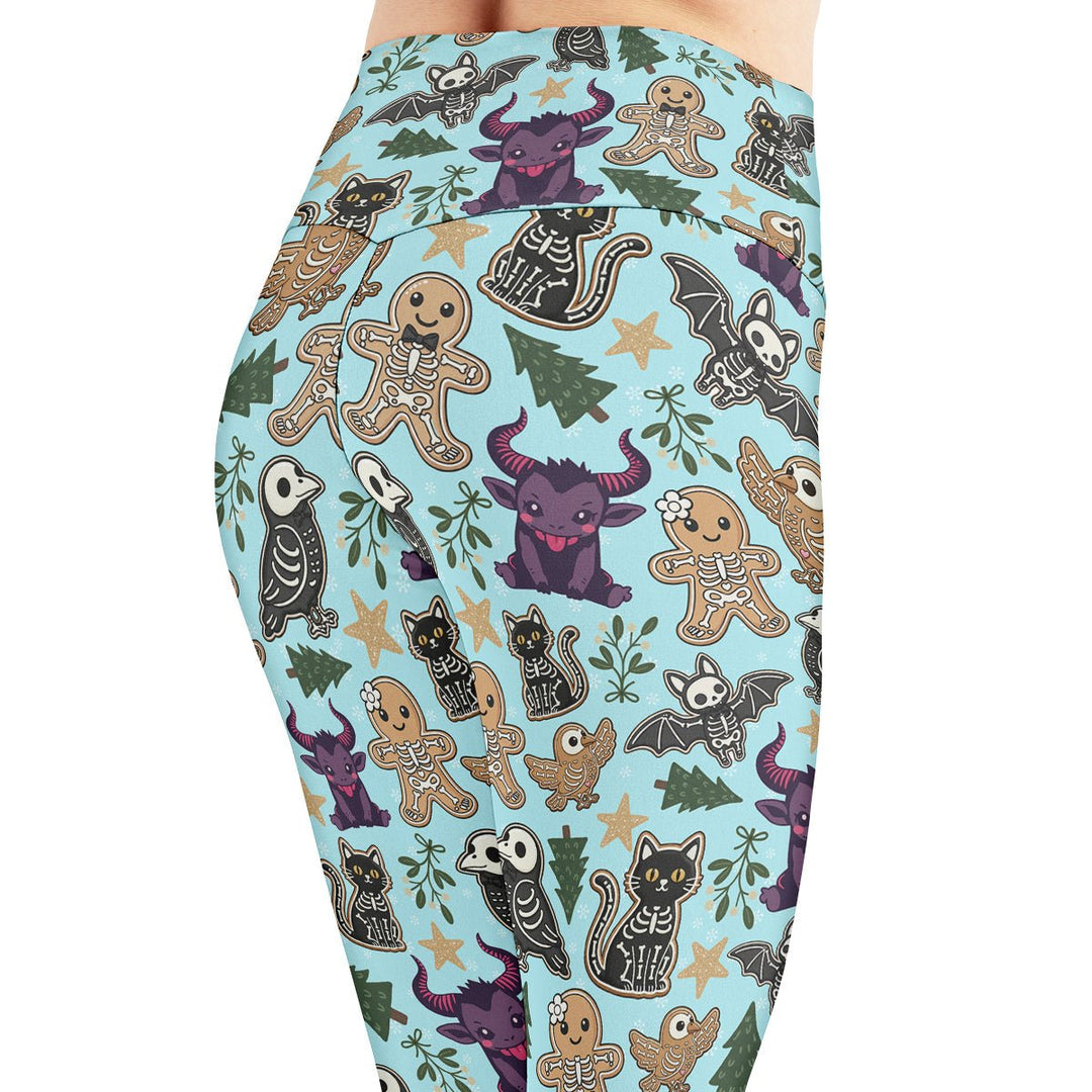 Spooky Gingerbread Leggings - The Pagan Grimoire