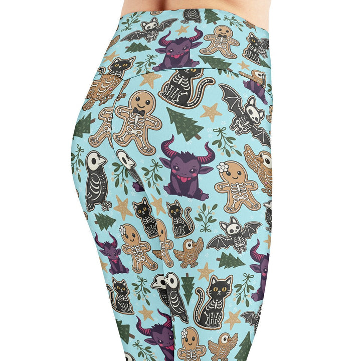Spooky Gingerbread Leggings - The Pagan Grimoire