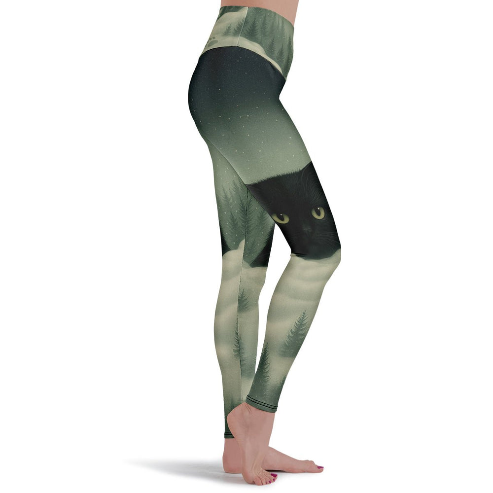 Yule Cat Leggings - The Pagan Grimoire