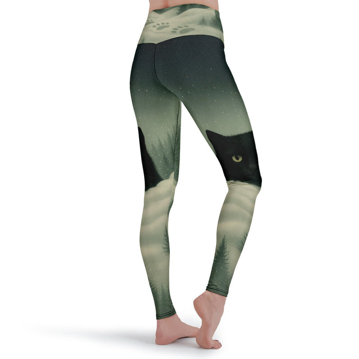Yule Cat Leggings - The Pagan Grimoire