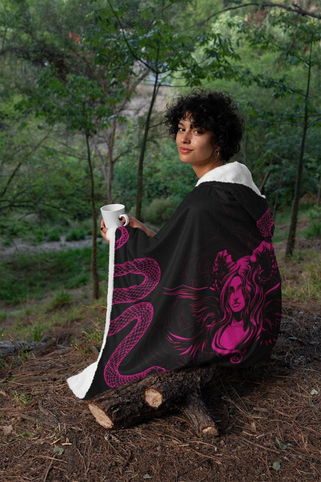Lilith Hooded Blanket - The Pagan Grimoire
