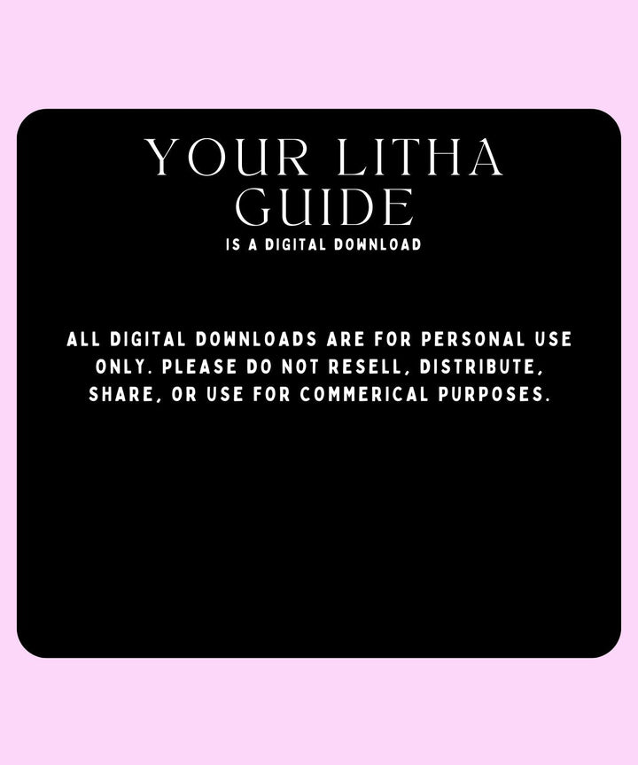 Summer Solstice Digital download card with text on a black background