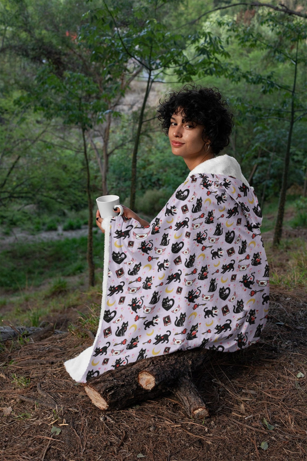 Love Familiar Hooded Blanket - The Pagan Grimoire