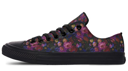 Dark Floral Low Tops