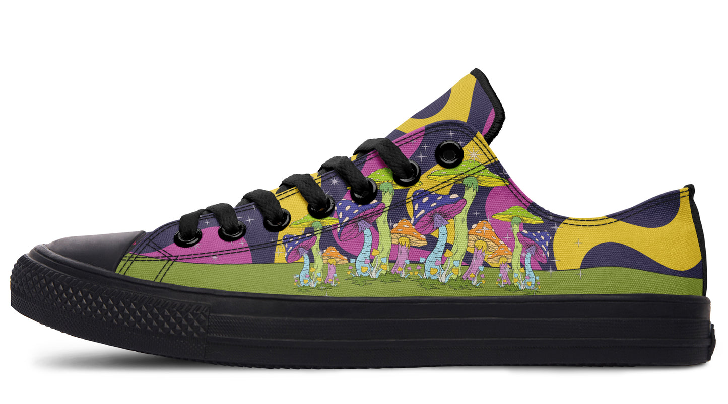 Psychedelic Magic Mushrooms Low Tops