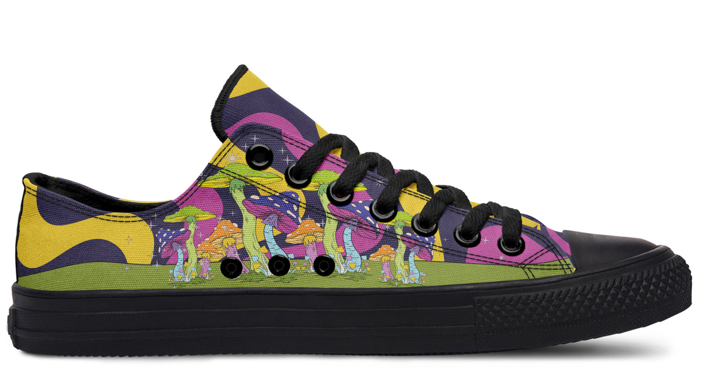 Psychedelic Magic Mushrooms Low Tops