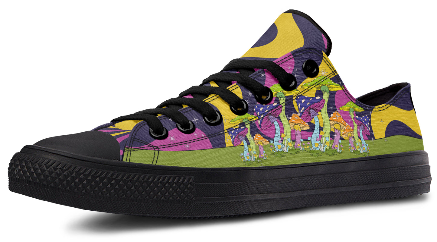 Psychedelic Magic Mushrooms Low Tops