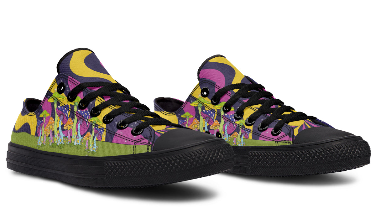 Psychedelic Magic Mushrooms Low Tops