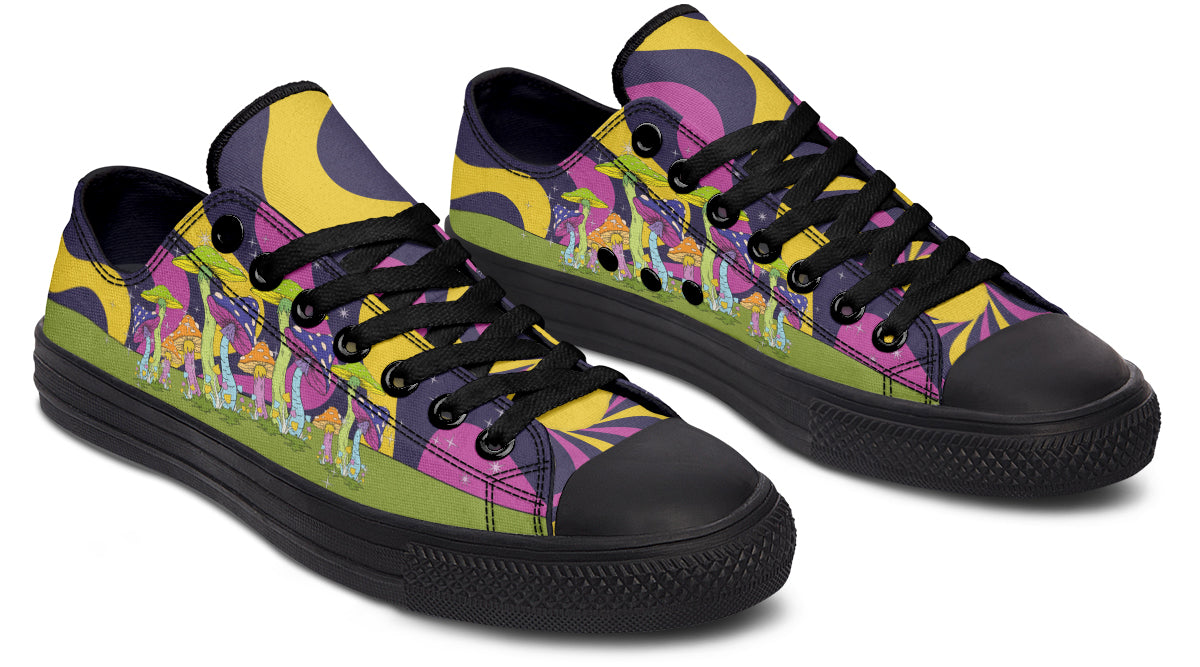 Psychedelic Magic Mushrooms Low Tops