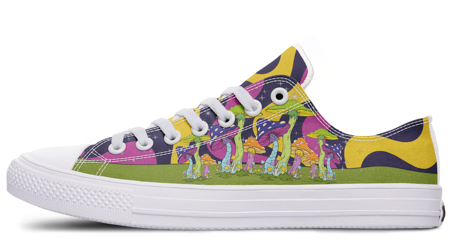 Psychedelic Magic Mushrooms Low Tops