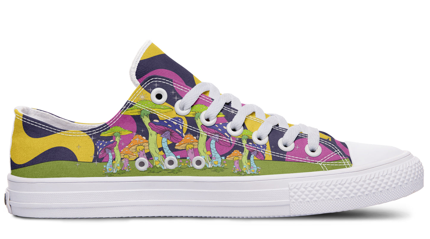 Psychedelic Magic Mushrooms Low Tops