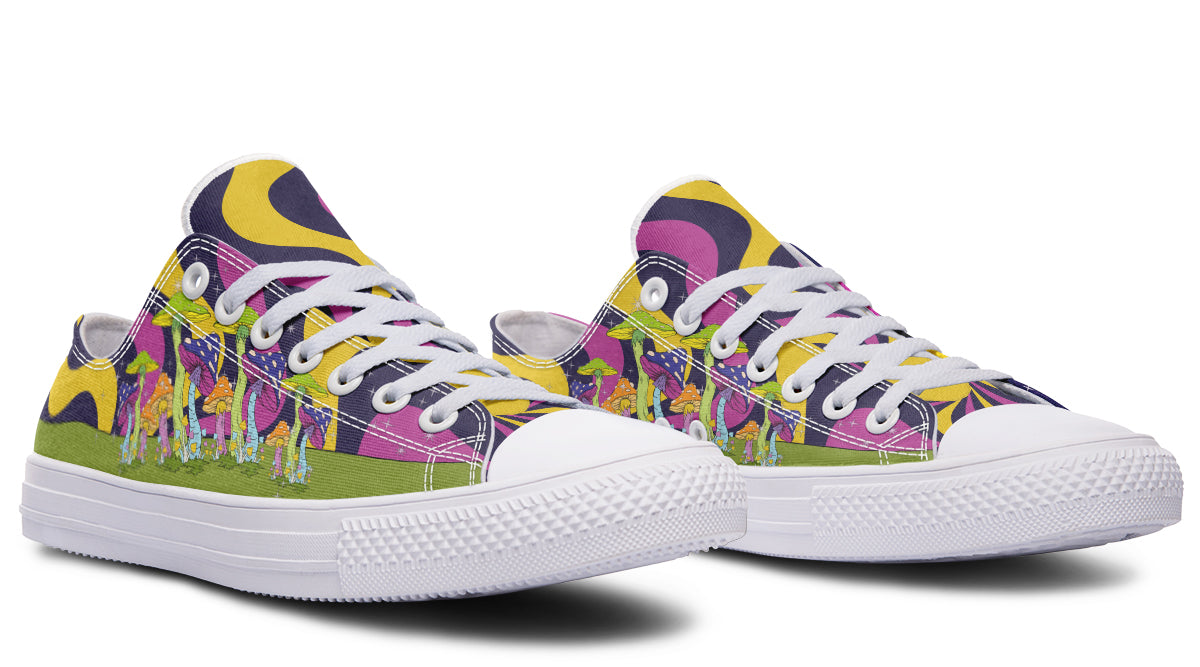 Psychedelic Magic Mushrooms Low Tops