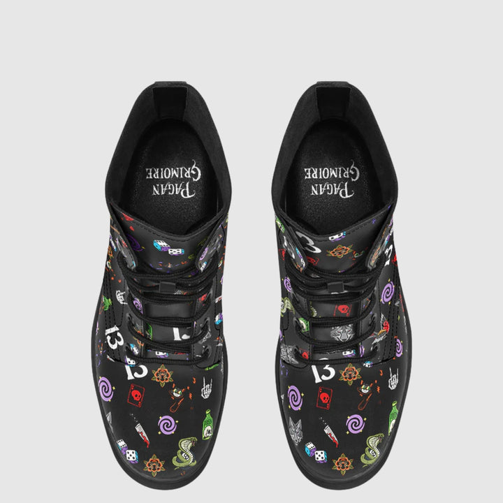 Lucky Friday the 13 Combat Boots