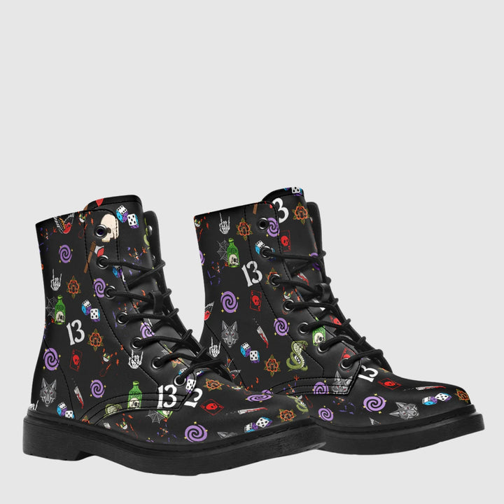 Lucky Friday the 13 Combat Boots