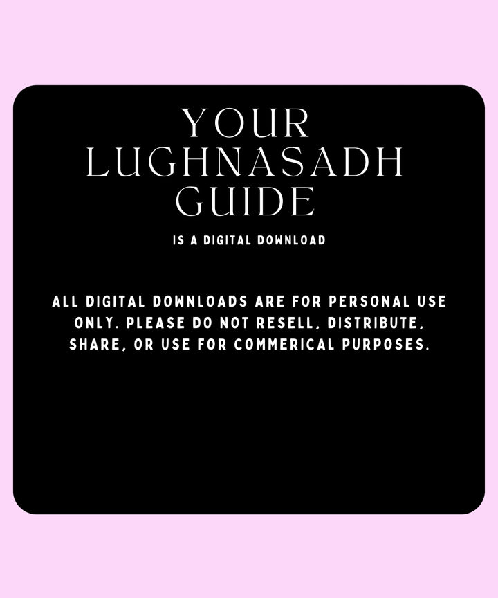 Lughnasadh Guide Instructions for the Wheel of the Year