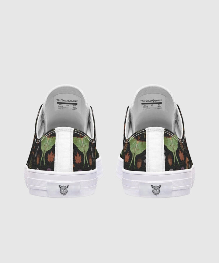 Luna Moth Low Tops - The Pagan Grimoire