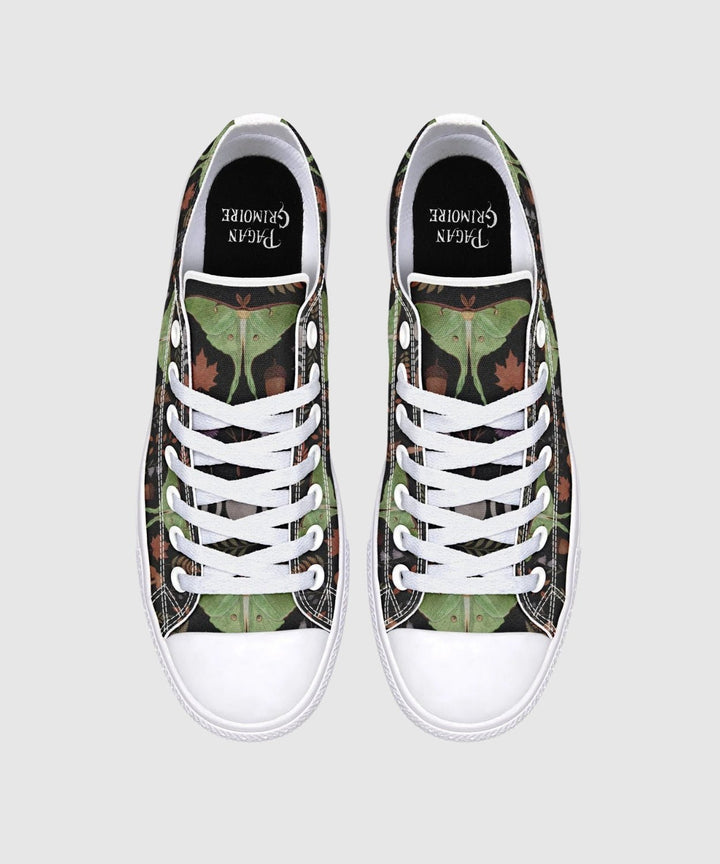 Luna Moth Low Tops - The Pagan Grimoire