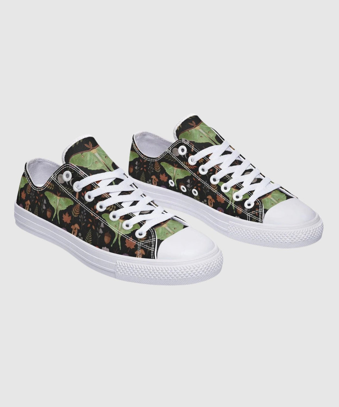 Luna Moth Low Tops - The Pagan Grimoire