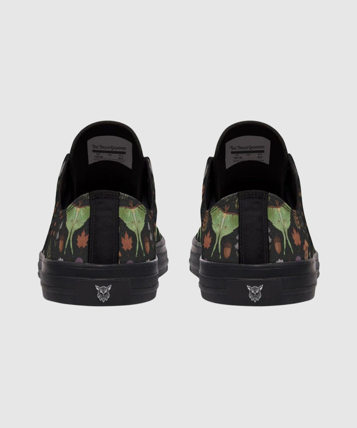 Luna Moth Low Tops - The Pagan Grimoire