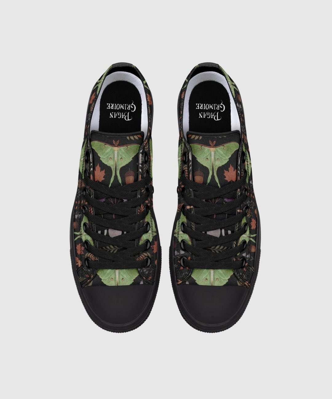 Luna Moth Low Tops - The Pagan Grimoire