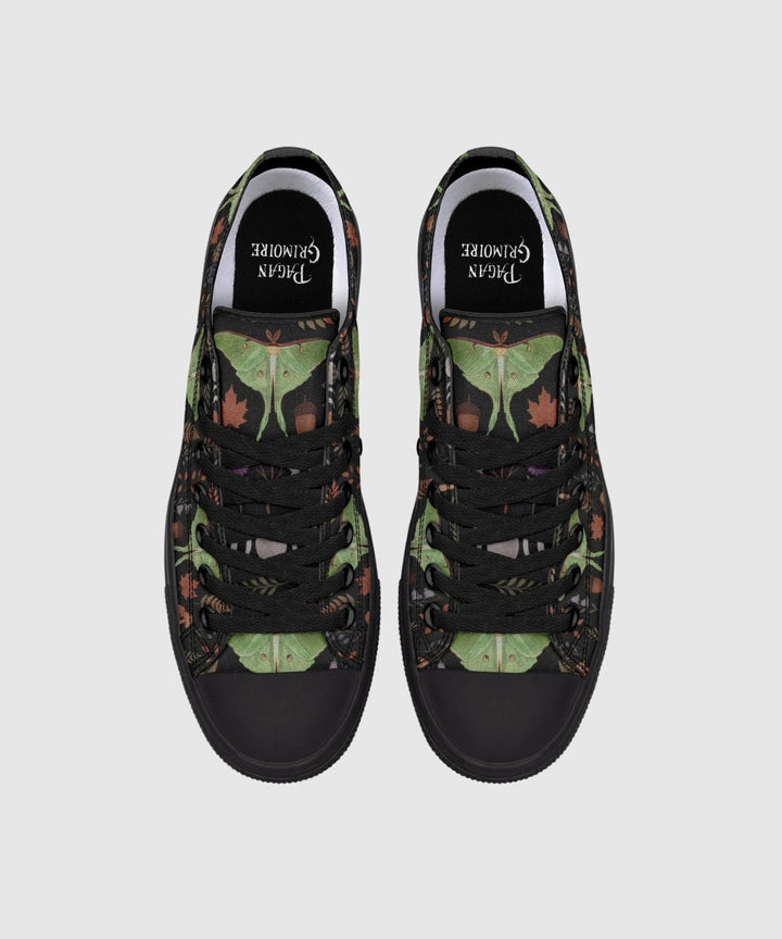 Luna Moth Low Tops - The Pagan Grimoire