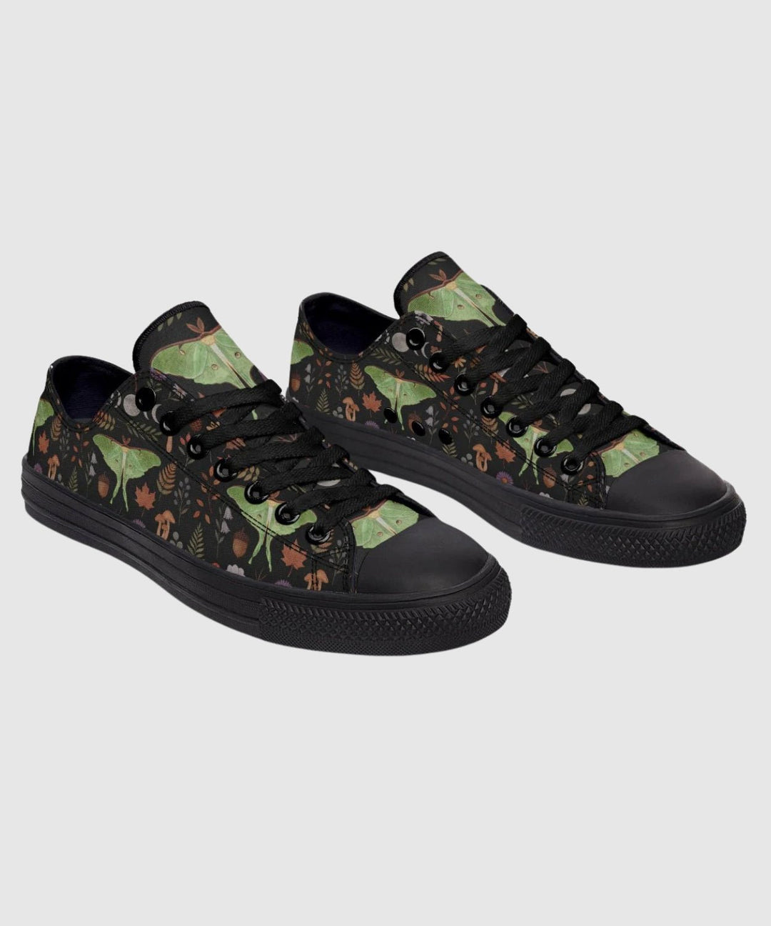 Luna Moth Low Tops - The Pagan Grimoire