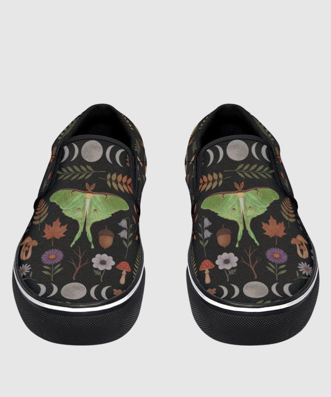 Luna Moth Slip - On Shoes - The Pagan Grimoire