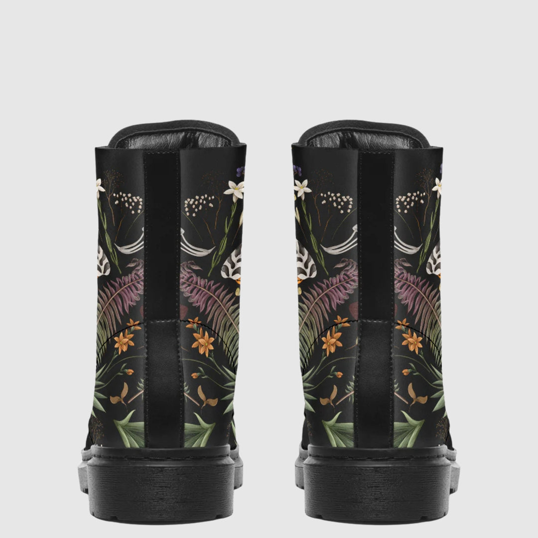 Magical Forest Moth Combat Boots