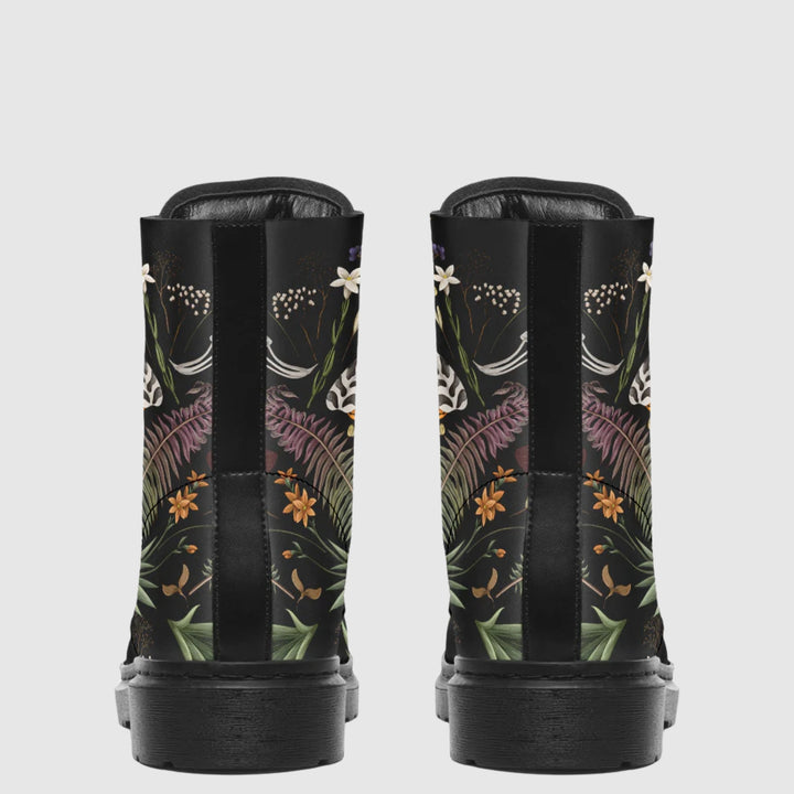 Magical Forest Moth Combat Boots